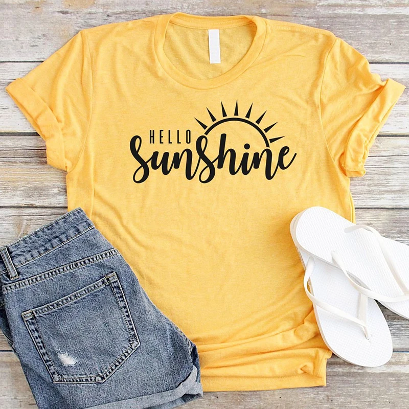 Sugarbaby Sunshine Shirt Women Yellow T-Shirt Cotton Graphic Tees Size Tshirt Summer Shirts Women Nature Shirt Yellow Tops
Sugarbaby Sunshine Shirt Women Yellow T-Shirt Cotton Graphic Tees Size Tshirt Summer Shirts Women Nature Shirt Yellow Tops
