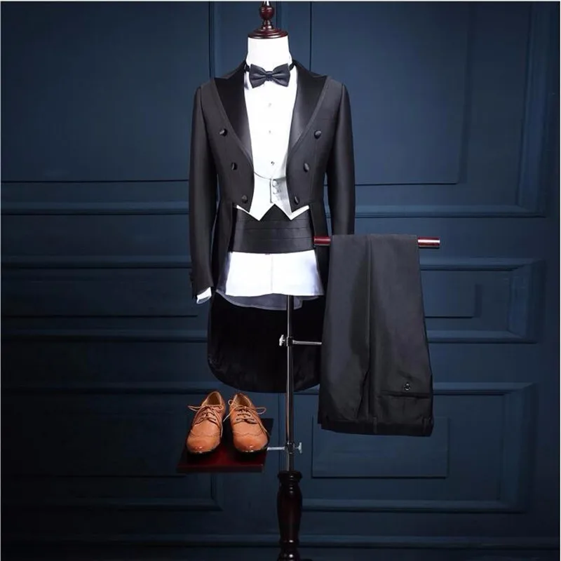 5 Piece (Jacket+Pants+Vest+Bow tie+Belt) 2017 High Quality men suit Tailcoat Suits Men's Blazers Slim Fit Groom Wedding Prom
5 Piece (Jacket+Pants+Vest+Bow tie+Belt) 2017 High Quality men suit Tailcoat Suits Men's Blazers Slim Fit Groom Wedding Prom