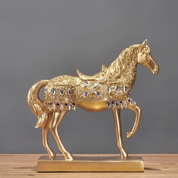 Creative Handmade Resin Gold Plated Platinum Animal Horse Decor Home Wine Cabinet Decoration Crafts Figurines for Birthday Gifts
Creative Handmade Resin Gold Plated Platinum Animal Horse Decor Home Wine Cabinet Decoration Crafts Figurines for Birthday Gifts