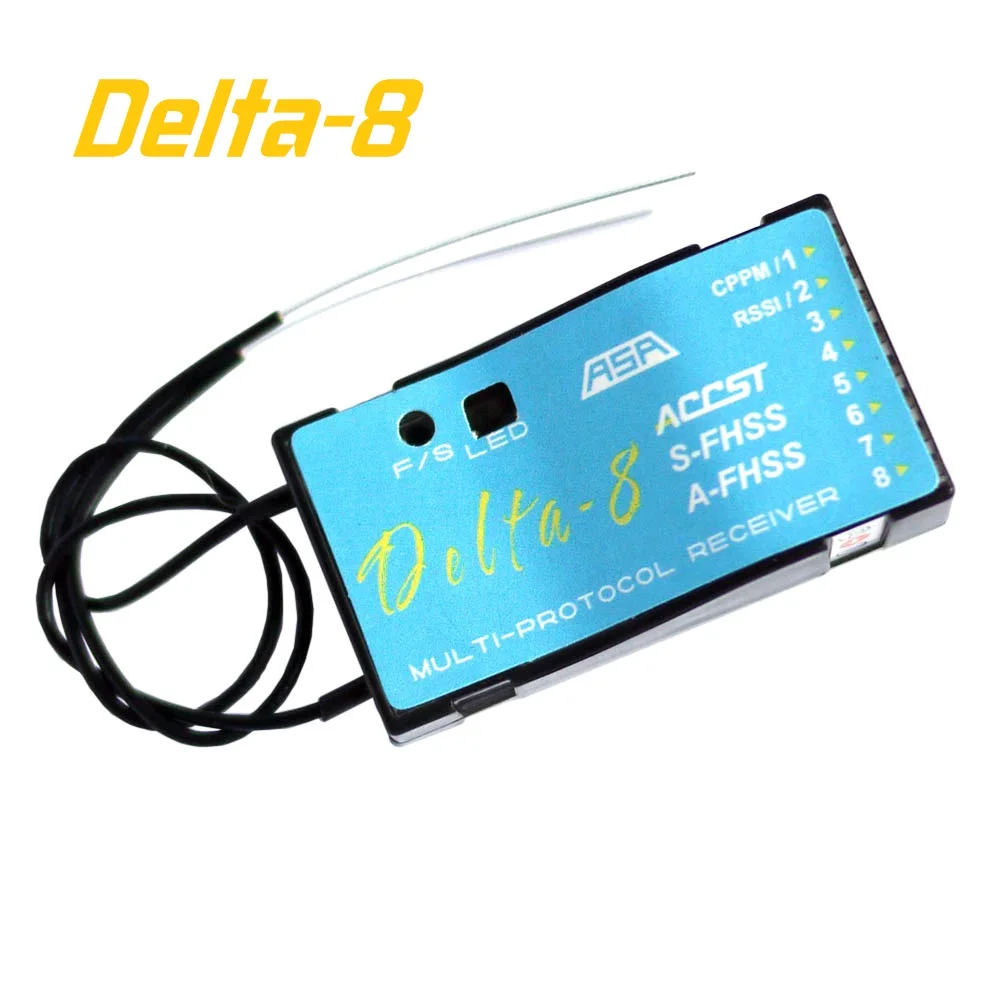 FrSky Delta-8 Multi-Brand Receiver 2.4Ghz 8CH D8/V8 Futaba S-FHSS/FHSS Hitec AFHSS Compatible
FrSky Delta-8 Multi-Brand Receiver 2.4Ghz 8CH D8/V8 Futaba S-FHSS/FHSS Hitec AFHSS Compatible