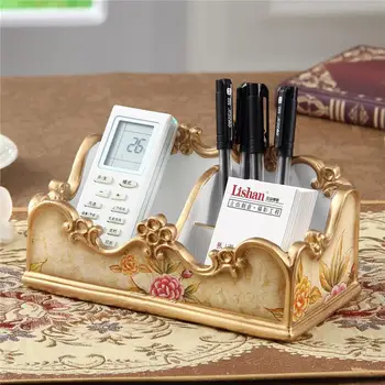 European resin office desk box remote control box cosmetics box storage box retro living room decoration
European resin office desk box remote control box cosmetics box storage box retro living room decoration