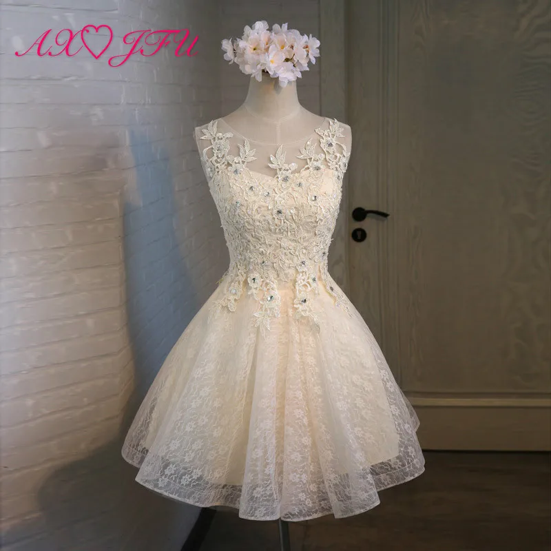 AXJFU lace flower beading red evening dress princess champagne o neck short evening dress flower spring grey lace evening dress
AXJFU lace flower beading red evening dress princess champagne o neck short evening dress flower spring grey lace evening dress
