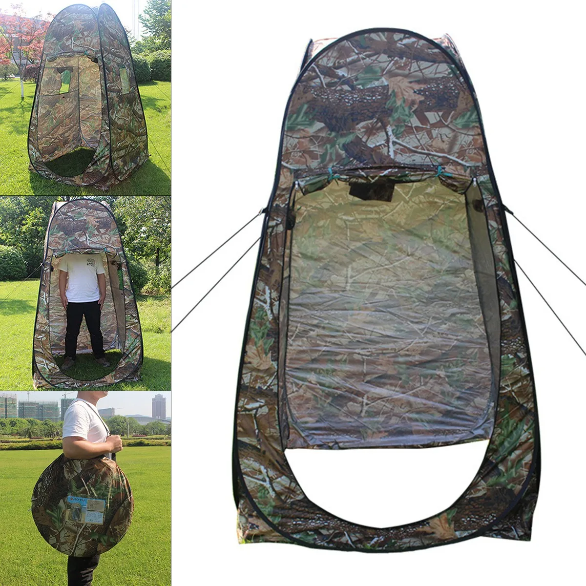 180T Portable Outdoor Shower Camouflage Tent Camping Shelter Beach Toilet Privacy Changing Camouflage Room Moving Folding Tents
180T Portable Outdoor Shower Camouflage Tent Camping Shelter Beach Toilet Privacy Changing Camouflage Room Moving Folding Tents