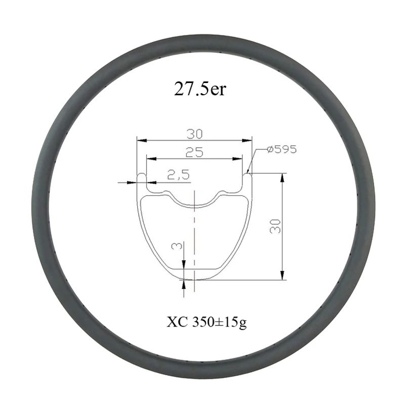 27.5 inch 650B MTB XC 30mm x 30mm tubeless hookless carbon rim UD 24 holes 28H 32 holes 27er cross country mountain bike wheel
27.5 inch 650B MTB XC 30mm x 30mm tubeless hookless carbon rim UD 24 holes 28H 32 holes 27er cross country mountain bike wheel