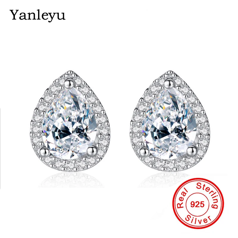 Yanleyu Fashion Water Drop Design Top Quality AAA+ Cubic Zircon Stud Earring for Women 925 Sterling Silver Fine Jewelry PE036
Yanleyu Fashion Water Drop Design Top Quality AAA+ Cubic Zircon Stud Earring for Women 925 Sterling Silver Fine Jewelry PE036