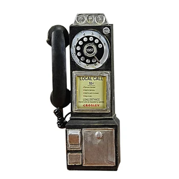 Home Decor Vintage Telephone Model Wall Hanging Crafts Ornaments Retro Home Furniture Figurines Phone Miniature Decoration Gift
Home Decor Vintage Telephone Model Wall Hanging Crafts Ornaments Retro Home Furniture Figurines Phone Miniature Decoration Gift