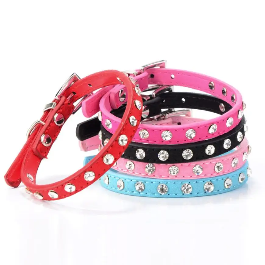 Rhinestone Adjustable Leather Dog Puppy Cat Collars Necklace Neck Faux Leather pet supplies #LW
Rhinestone Adjustable Leather Dog Puppy Cat Collars Necklace Neck Faux Leather pet supplies #LW