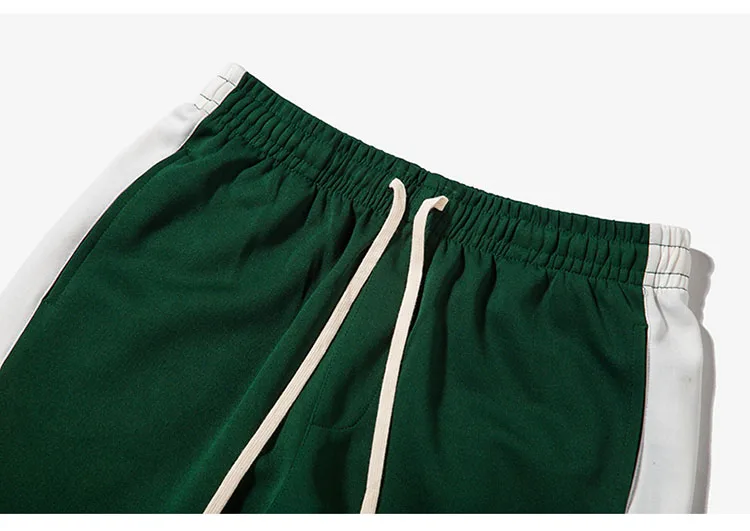 Aolamegs Men Casual Pants Spliced Colored Vintage Track Pants Letter Printing Side Sripe Trousers Male Jogger Pants Drawstring (10)
