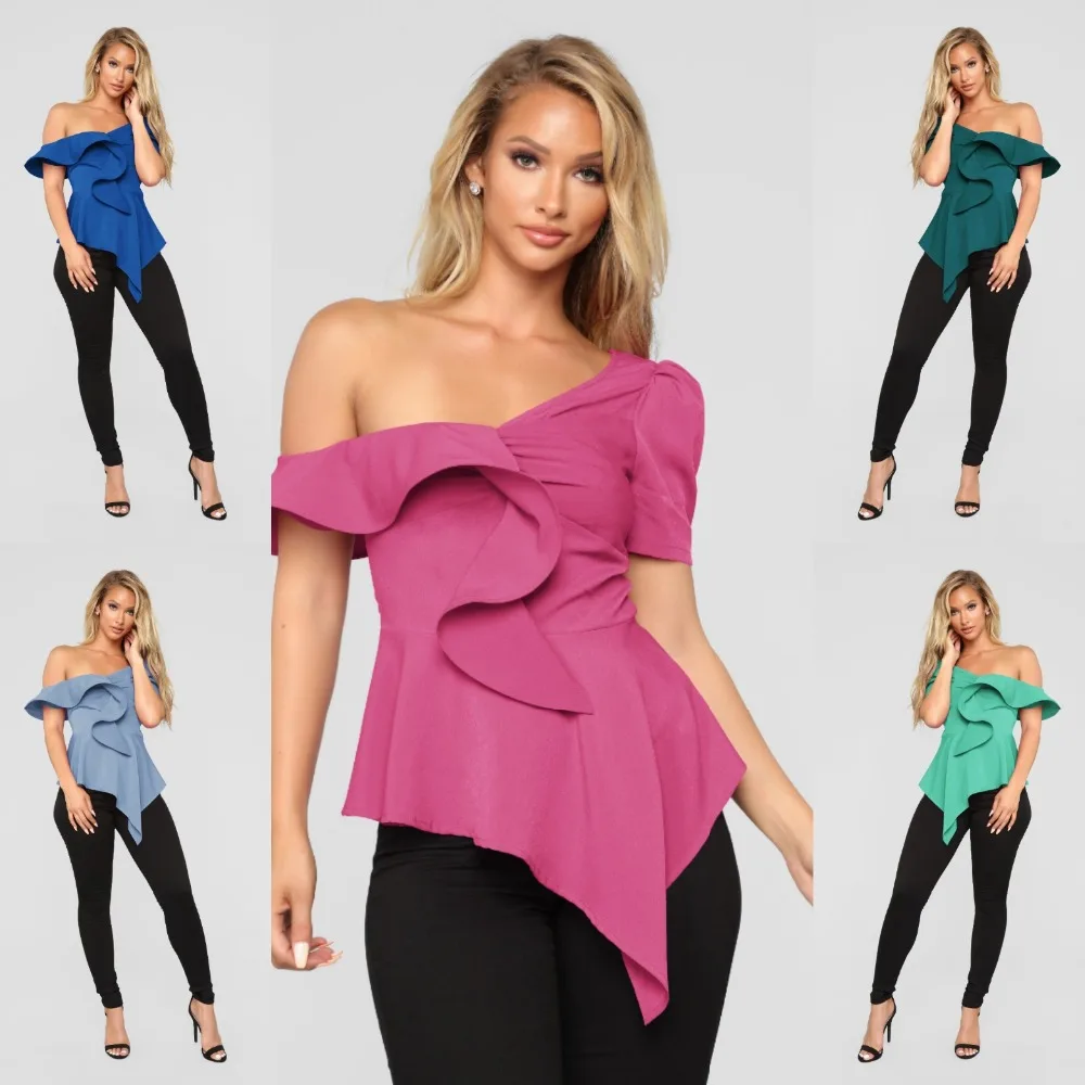 TEXIWAS Fashion irregular Blouse Shirt Female patchwork Ruffle jumper pullover Women Blouses office lady kimono Top
TEXIWAS Fashion irregular Blouse Shirt Female patchwork Ruffle jumper pullover Women Blouses office lady kimono Top