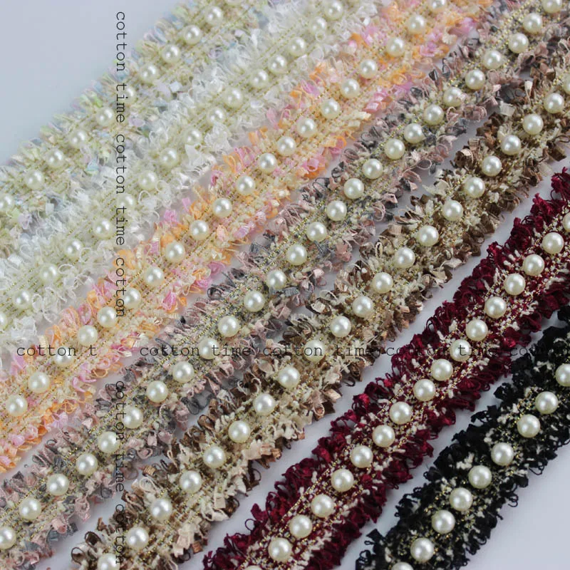 3Yards 3cm Width Bead Tweed Beaded Lace Trim Pearl webbing Sewing Accessories Braid Lace Applique AC208
3Yards 3cm Width Bead Tweed Beaded Lace Trim Pearl webbing Sewing Accessories Braid Lace Applique AC208