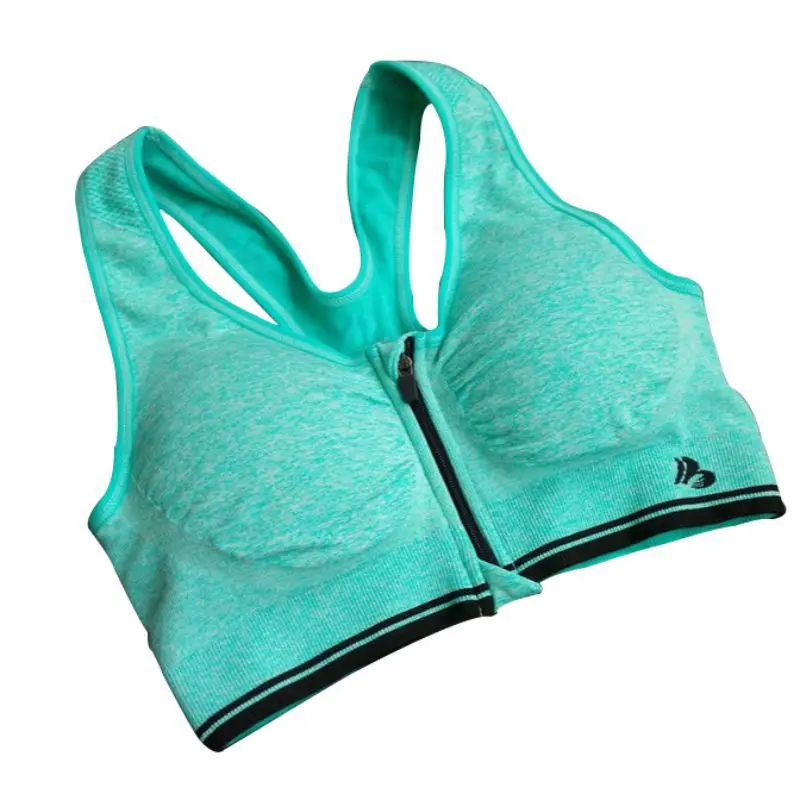 Women Padded Wirefree Bra Tank Zip Shakeproof Quick-dry Tank Top Stretch Fitness Push Up Bras
Women Padded Wirefree Bra Tank Zip Shakeproof Quick-dry Tank Top Stretch Fitness Push Up Bras