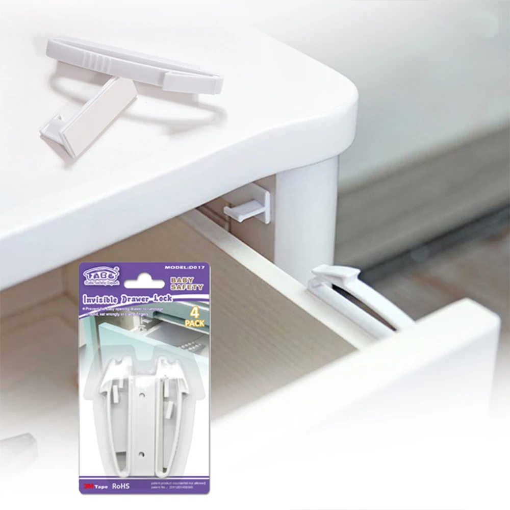 4pcs Baby Safey Invisible Latch Lock Baby Security Cabinet Locks Children Protection Invisible Drawer Latches Safety Door Lock
4pcs Baby Safey Invisible Latch Lock Baby Security Cabinet Locks Children Protection Invisible Drawer Latches Safety Door Lock