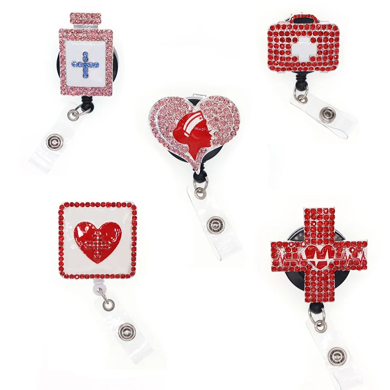 5 Styles A set of Medical Nurse Retractable Badge Reel First aid kit/Medicine bottle/Red cross/Heart Nurse Id Badge Holder
5 Styles A set of Medical Nurse Retractable Badge Reel First aid kit/Medicine bottle/Red cross/Heart Nurse Id Badge Holder