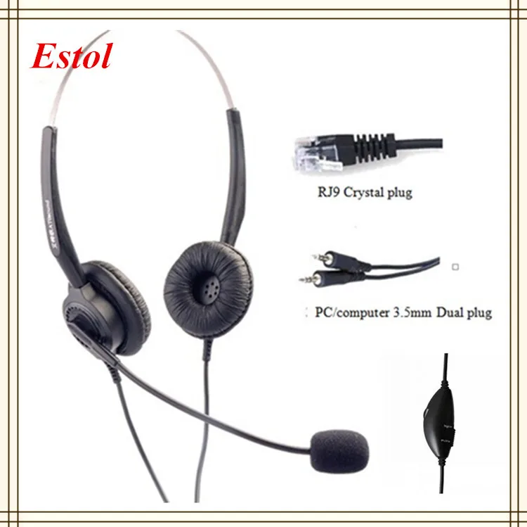 Aiteou 3.5mm dual plugs compluter headset volume adjustable mute key call center earphone headphone binaural double ears two ear
Aiteou 3.5mm dual plugs compluter headset volume adjustable mute key call center earphone headphone binaural double ears two ear