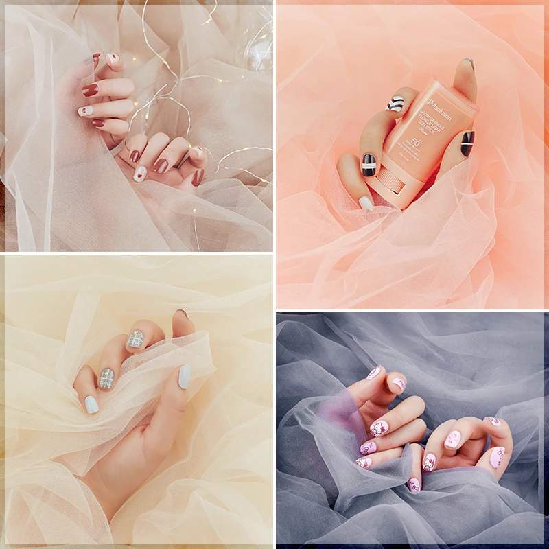 Gauze Photography Backdrops Background Cloth for Beautiful Nails Earrings Bracelet Cosmetic Photograph Decoration Accessories
Gauze Photography Backdrops Background Cloth for Beautiful Nails Earrings Bracelet Cosmetic Photograph Decoration Accessories