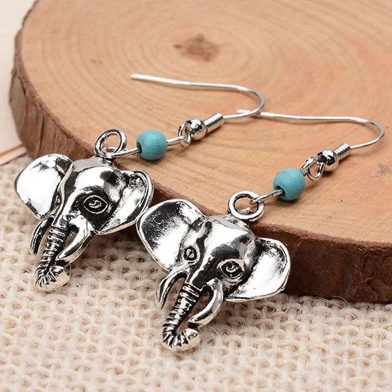 Vintage Earrings Fashion Alloy Silver Color Elephant Lovely Stone Drop Earring For Women Brincos
Vintage Earrings Fashion Alloy Silver Color Elephant Lovely Stone Drop Earring For Women Brincos