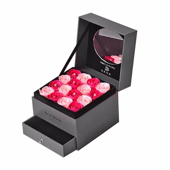 Soap Rose Soap Flower Set +Two Layers Double Drawer Box Necklace Gift Jewelry Boxes valentines day birthday lover gift
Soap Rose Soap Flower Set +Two Layers Double Drawer Box Necklace Gift Jewelry Boxes valentines day birthday lover gift