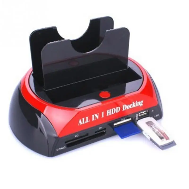 Desxz HDD Enclosure All in One Docking Station with Multi Card Reader Slot Dual IDE SATA Disk Cable
Desxz HDD Enclosure All in One Docking Station with Multi Card Reader Slot Dual IDE SATA Disk Cable