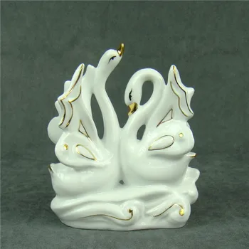 Romantic Porcelain Swan Couple Figurine Ceramic Lovers Adornment Present Accessories for Valentine's Day and Home Decoration
Romantic Porcelain Swan Couple Figurine Ceramic Lovers Adornment Present Accessories for Valentine's Day and Home Decoration