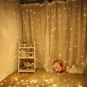 Connectable 3M x 3M LED Window Curtain 300leds String Lights Flash Fairy Garland For New Year Christmas Wedding Home Decoration
Connectable 3M x 3M LED Window Curtain 300leds String Lights Flash Fairy Garland For New Year Christmas Wedding Home Decoration