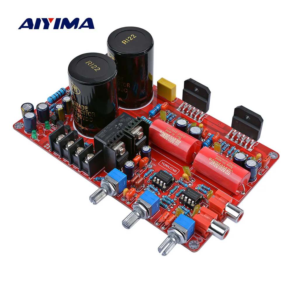 AIYIMA Amplificador Audio Stereo Amplifier Board 68WX2 2.0 LM3886TF+NE5532 Tuning Power Mini Amplifiers Board For Home Theater
AIYIMA Amplificador Audio Stereo Amplifier Board 68WX2 2.0 LM3886TF+NE5532 Tuning Power Mini Amplifiers Board For Home Theater