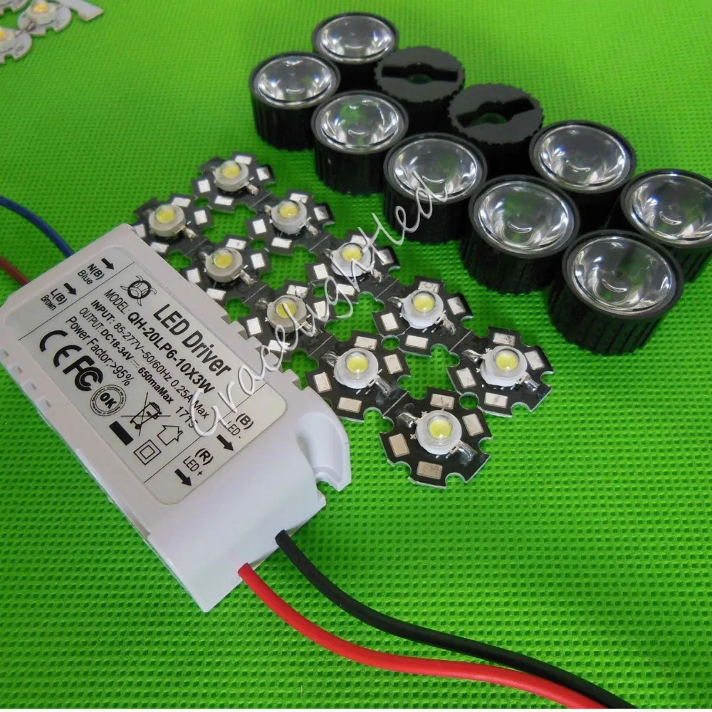 10X 3W Plant Grow Full Spectrum 380-840nm High Power LED + lens + 6-10x3w driver +led len
10X 3W Plant Grow Full Spectrum 380-840nm High Power LED + lens + 6-10x3w driver +led len