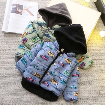 Children's Parkas Jacket 2017 Winter New Boys and Girls Hooded Full Car Printed Coats Toddler Velvet Thicker Outwear Clothes
Children's Parkas Jacket 2017 Winter New Boys and Girls Hooded Full Car Printed Coats Toddler Velvet Thicker Outwear Clothes