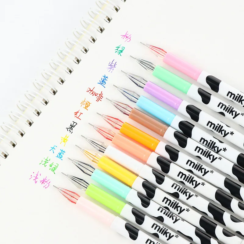 DL Lovely Creative COW color neutral pen suit 12 color drill stone whole needle pipe straight student study articles
DL Lovely Creative COW color neutral pen suit 12 color drill stone whole needle pipe straight student study articles