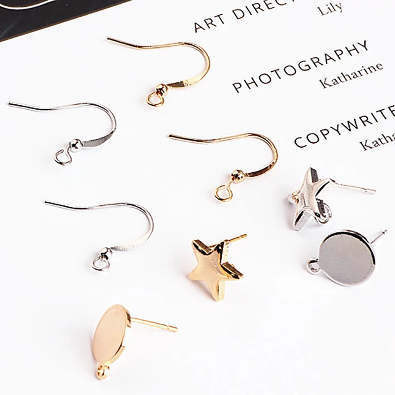 10pcs fashion korean plated gold ear hook round piece five-pointed star stud earrings for women pendant diy jewelry accessories
10pcs fashion korean plated gold ear hook round piece five-pointed star stud earrings for women pendant diy jewelry accessories