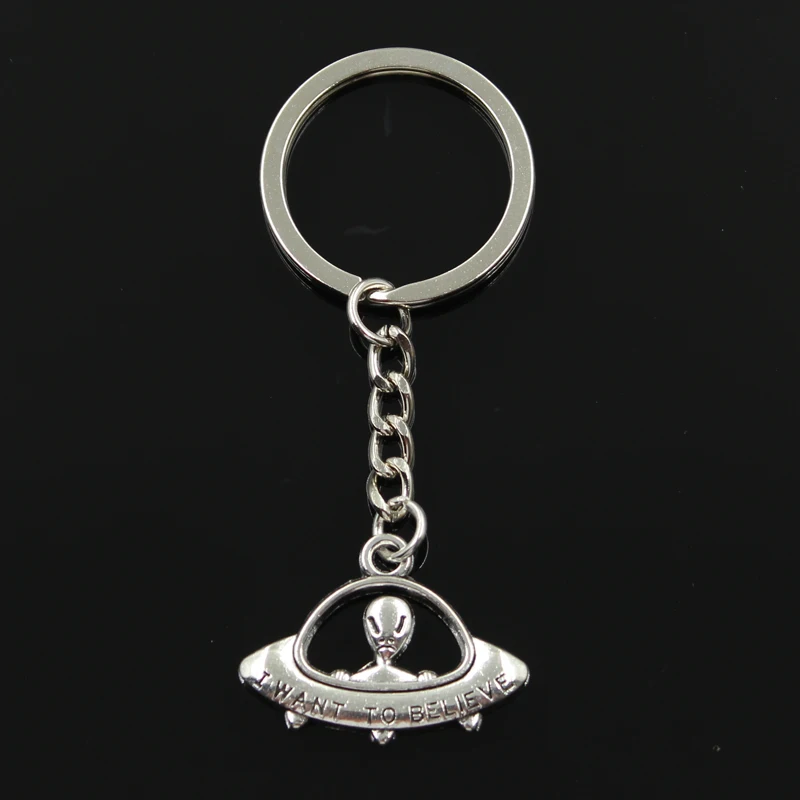 New Fashion Keychain 23x30mm alien ET believe spaceship Pendants DIY Men Jewelry Car Key Chain Ring Holder Souvenir For Gift
New Fashion Keychain 23x30mm alien ET believe spaceship Pendants DIY Men Jewelry Car Key Chain Ring Holder Souvenir For Gift