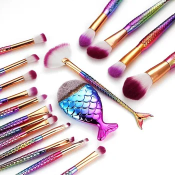 18PCS Make Up Foundation Eyebrow Eyeliner Blush Cosmetic Concealer Mermaid Brushes pinceaux maquillage kit
18PCS Make Up Foundation Eyebrow Eyeliner Blush Cosmetic Concealer Mermaid Brushes pinceaux maquillage kit