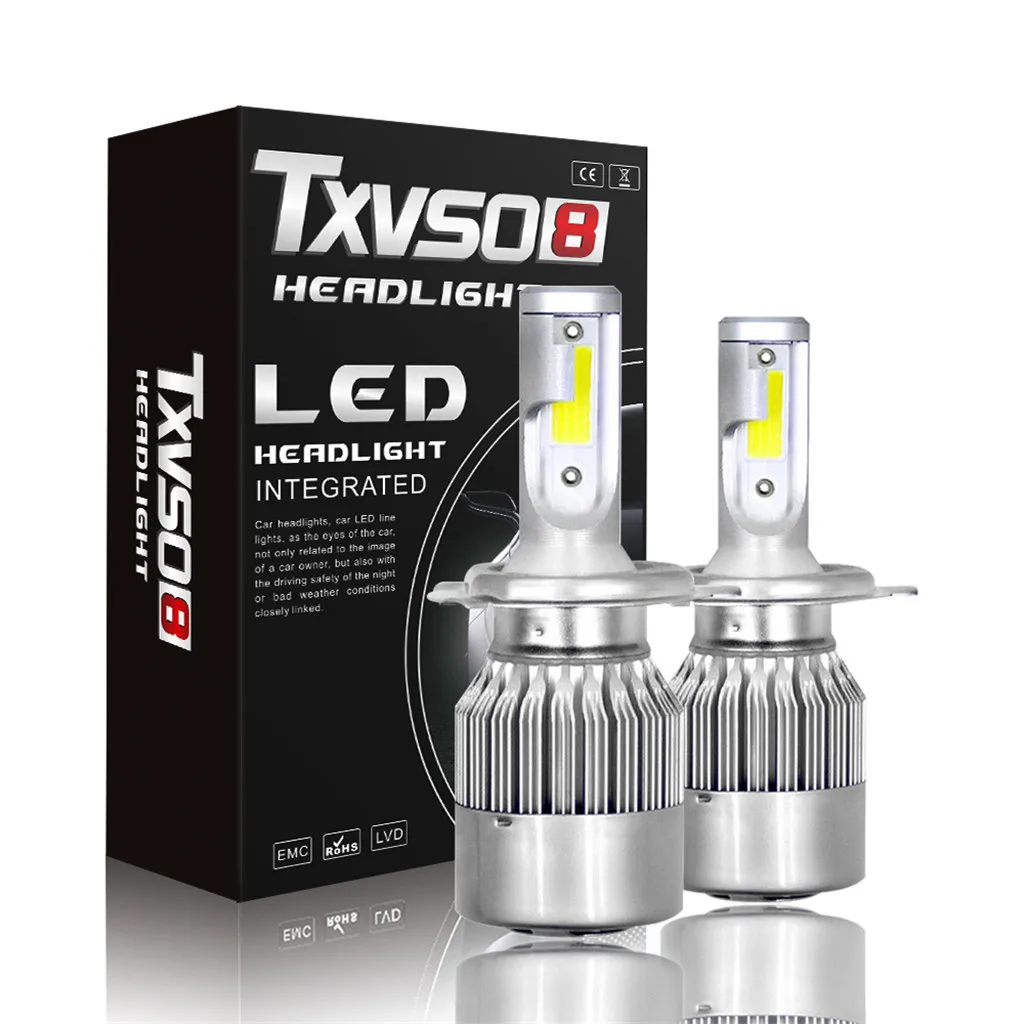 NTXVSO8 H4 55W 13000LM COB LED Car Headlight Kit Hi/Lo Beam Light Bulbs (2pc) 6000K white Light LED Driving Front fog light
NTXVSO8 H4 55W 13000LM COB LED Car Headlight Kit Hi/Lo Beam Light Bulbs (2pc) 6000K white Light LED Driving Front fog light