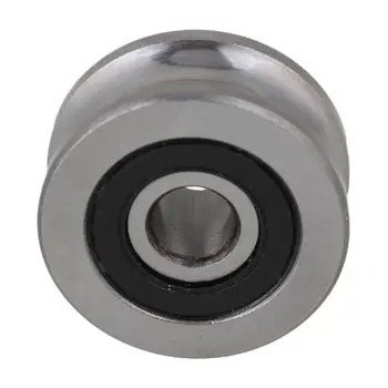 2pcs SG25 8x30x14mm Silver Steel Sealed Guide U-Groove Ball Bearings