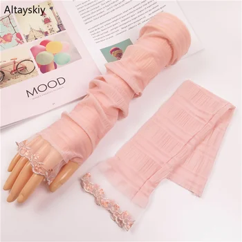 Arm Warmers Women Summer Thin Breathable Sunscreen Solid Lace-up Patchwork Womens Sleeve Kawaii Simple All-match Leisure Outdoor
Arm Warmers Women Summer Thin Breathable Sunscreen Solid Lace-up Patchwork Womens Sleeve Kawaii Simple All-match Leisure Outdoor