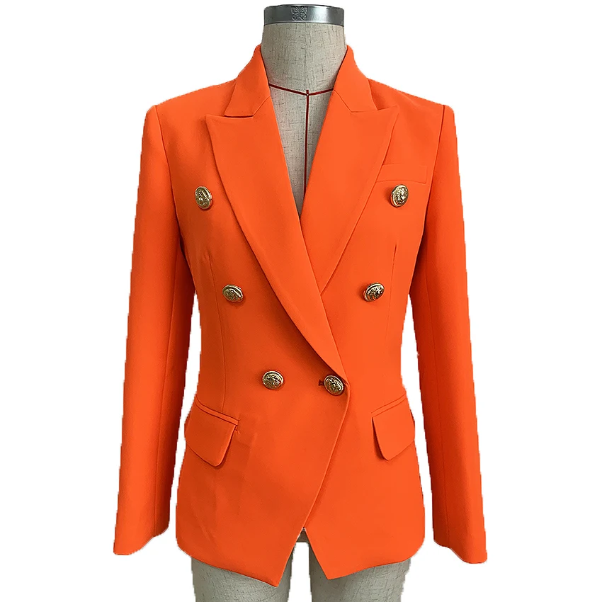 EXCELLENT Newest 2019 Baroque Designer Career Blazer for Women Ladies Lion Buttons Double Breasted Blazer Jacket Neon Orange
EXCELLENT Newest 2019 Baroque Designer Career Blazer for Women Ladies Lion Buttons Double Breasted Blazer Jacket Neon Orange