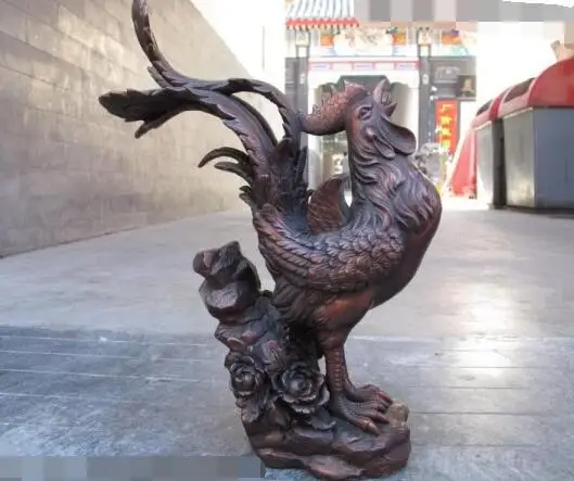 S06262 Chinese Red Bronze Copper Feng Shui Lucky Auspicious chanticleer rooster Statue
S06262 Chinese Red Bronze Copper Feng Shui Lucky Auspicious chanticleer rooster Statue