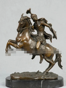 bir 007003 Art Deco Sculpture Wear Armor Knight Warrior Rome Soldier Horse Bronze Statue
bir 007003 Art Deco Sculpture Wear Armor Knight Warrior Rome Soldier Horse Bronze Statue