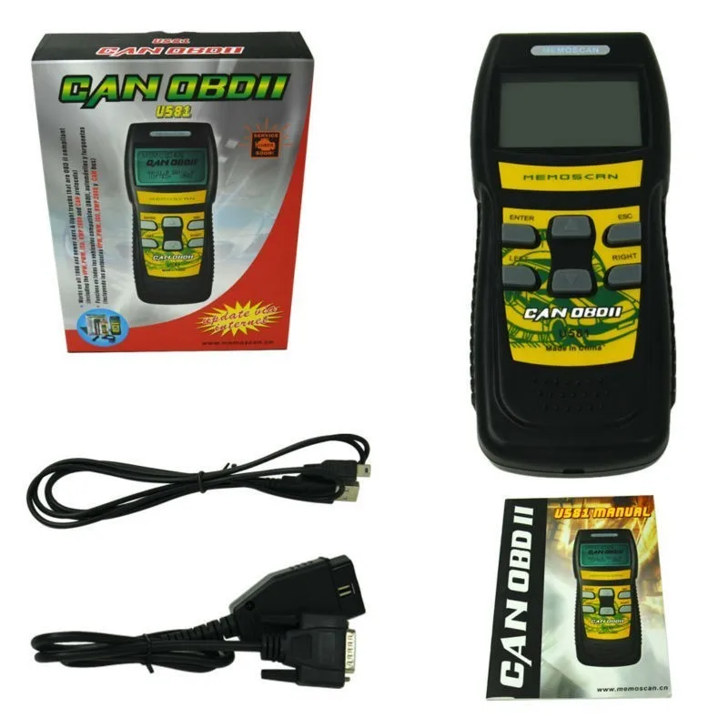 Universal Tester Tools Memoscan U581 Auto Code Readers Automotive OBD2 Scanner OBDII Professional Free Shipping
Universal Tester Tools Memoscan U581 Auto Code Readers Automotive OBD2 Scanner OBDII Professional Free Shipping
