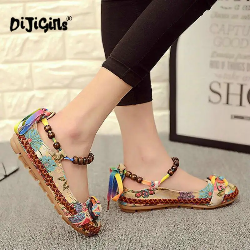 Casual Flat Shoes Women Flats Handmade Beaded Ankle Straps Loafers Zapatos Mujer Retro Ethnic Embroidered Shoes Drop Shipping
Casual Flat Shoes Women Flats Handmade Beaded Ankle Straps Loafers Zapatos Mujer Retro Ethnic Embroidered Shoes Drop Shipping