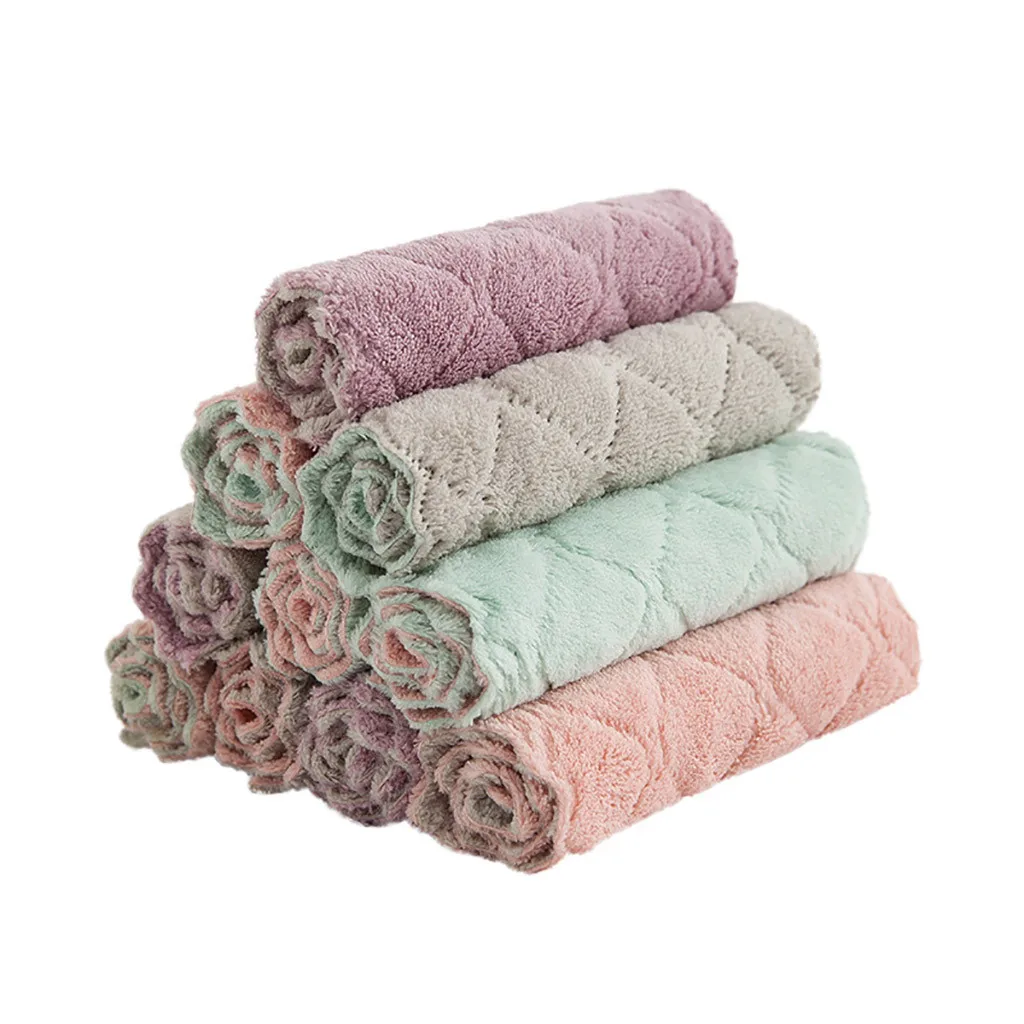 Double-layer Absorbent Thicker Scouring Pad Rag, Non-stick Oil Dish Wash Cloth Towel Kitchen Tableware Cleaning Wiping Tools
Double-layer Absorbent Thicker Scouring Pad Rag, Non-stick Oil Dish Wash Cloth Towel Kitchen Tableware Cleaning Wiping Tools