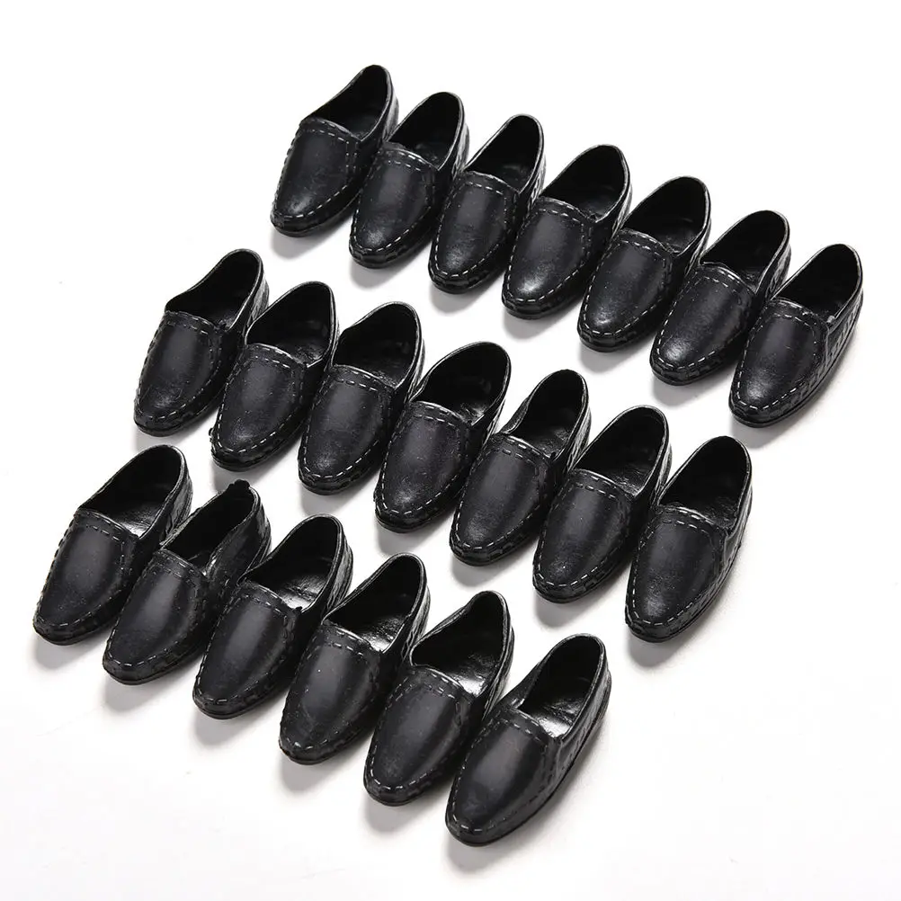 Black 10 Pair Plastic Doll Shoes for dolls Ken Boyfriend Male Dolls Shoes Clothing Accessories Wholesale
Black 10 Pair Plastic Doll Shoes for dolls Ken Boyfriend Male Dolls Shoes Clothing Accessories Wholesale