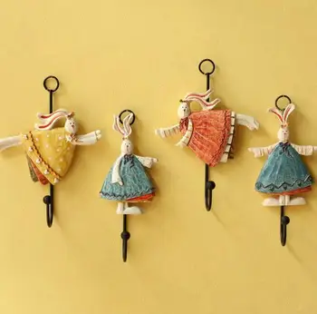 American style Wall Mounted Resin Flower Angel Bunny Hanging Hook Home Door Keys Clothes Hanger
American style Wall Mounted Resin Flower Angel Bunny Hanging Hook Home Door Keys Clothes Hanger