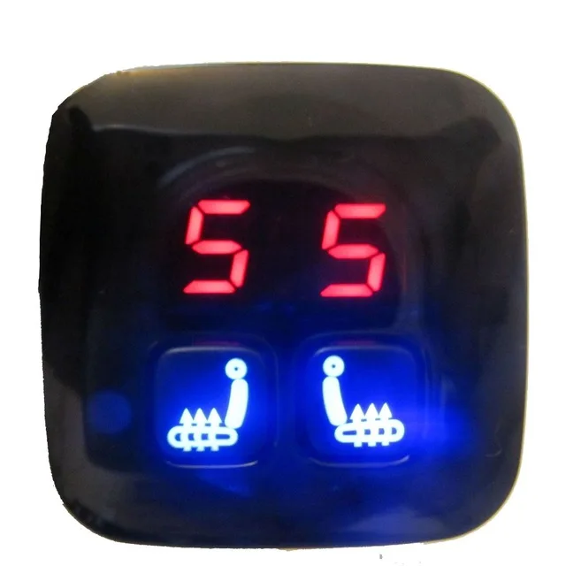 New 5 dial seat heated swtich + 4 heated pad kit for driver and passenger installed warm Interior Seat Covers Auto heating set
New 5 dial seat heated swtich + 4 heated pad kit for driver and passenger installed warm Interior Seat Covers Auto heating set