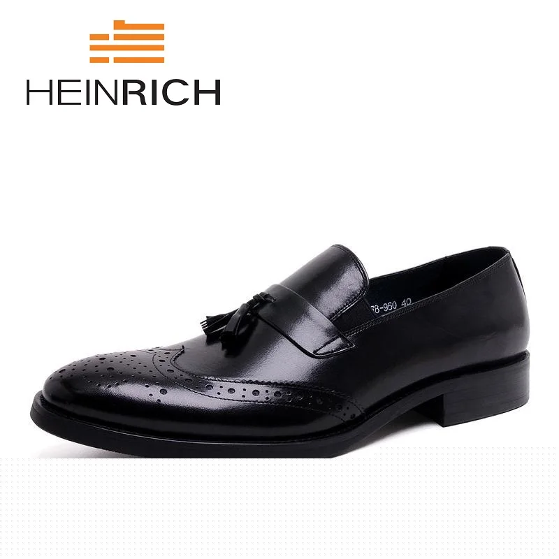HEINRICH Luxury Brand Shoes 2018 Italian Style Pointed Toe Leather Footwear Men's Casual Lace Up Brogues Shoes Sapato Social
HEINRICH Luxury Brand Shoes 2018 Italian Style Pointed Toe Leather Footwear Men's Casual Lace Up Brogues Shoes Sapato Social