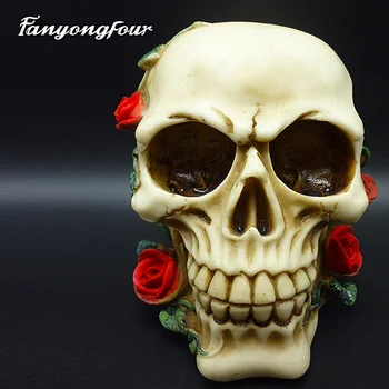 Roses skull head cakes mold silicone mold chocolate gypsum candles soap candy mold kitchen baking free shipping
Roses skull head cakes mold silicone mold chocolate gypsum candles soap candy mold kitchen baking free shipping