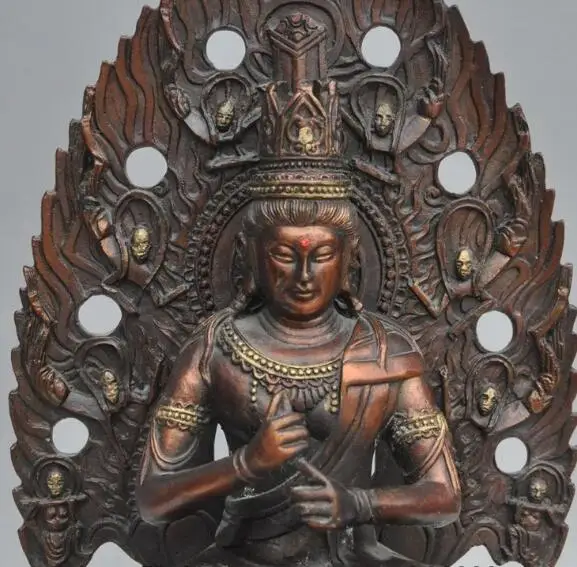 S3015 tibet buddhism bronze lotus Kwan-Yin GuanYin Bodhisattva buddha goddess statue
S3015 tibet buddhism bronze lotus Kwan-Yin GuanYin Bodhisattva buddha goddess statue