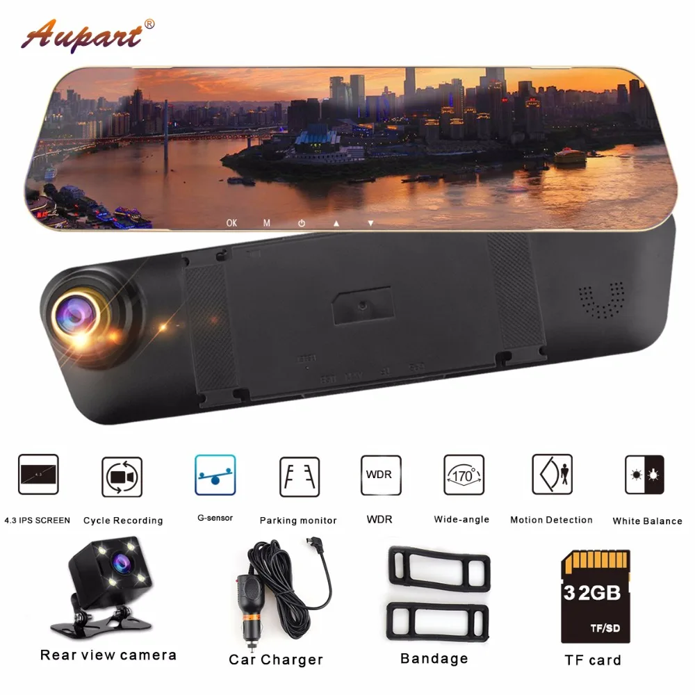 Full HD 1080P Loop Recording Dash Cam Car DVR 4.3 IPS Inch Car Camera G-Sensor wdr Rearview Mirror Motion detection night visio
Full HD 1080P Loop Recording Dash Cam Car DVR 4.3 IPS Inch Car Camera G-Sensor wdr Rearview Mirror Motion detection night visio