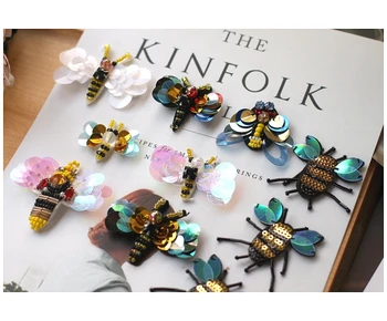 10 pieces /lot Trendy bee insect Sew-on Hand-beaded Sequins Crystal The patch Clothes DIY Hat Coat and pack Decorative material
10 pieces /lot Trendy bee insect Sew-on Hand-beaded Sequins Crystal The patch Clothes DIY Hat Coat and pack Decorative material