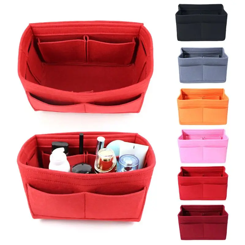Fashion Multifunction Women Felt Insert Bag Organizer Cosmetic Bags Makeup Holder Bag For Handbag Purse Storage Tote New S/M/L
Fashion Multifunction Women Felt Insert Bag Organizer Cosmetic Bags Makeup Holder Bag For Handbag Purse Storage Tote New S/M/L