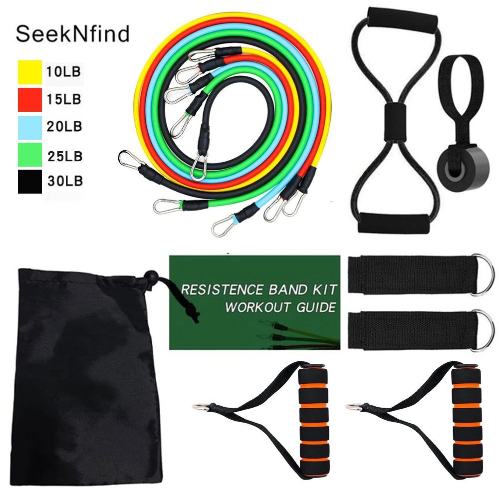 New 11pcs/set Pull Rope Fitness Exercises Resistance Bands Crossfit TPE Tubes Pedal Excerciser Body Training Workout Yoga
New 11pcs/set Pull Rope Fitness Exercises Resistance Bands Crossfit TPE Tubes Pedal Excerciser Body Training Workout Yoga